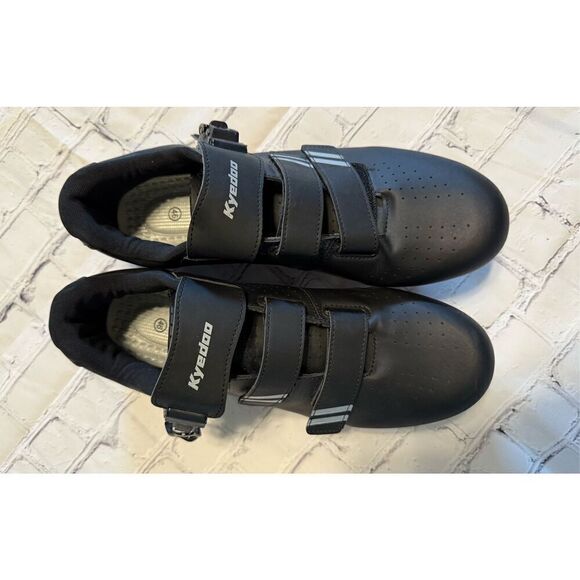 Kyedoo Size 46 Indoor Cycling Shoes Black With Delta Cleats Workout Gym Spin main image 10
